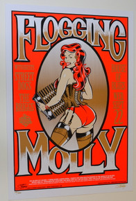 FLOGGING MOLLY-  2004  - HOB- ORLANDO - STAINBOY - GREG REINEL - POSTER