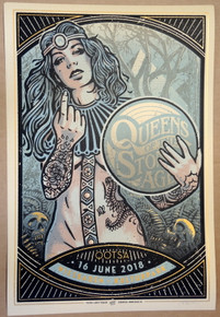 QUEENS OF THE STONE AGE - 2018 - GERMANY - LARS P. KRAUSE - BLUE - POSTER - QOTSA