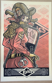 THE PIXIES - 2019 - DES MOINES - LARS P. KRAUSE - RED - POSTER - SILK SCREEN