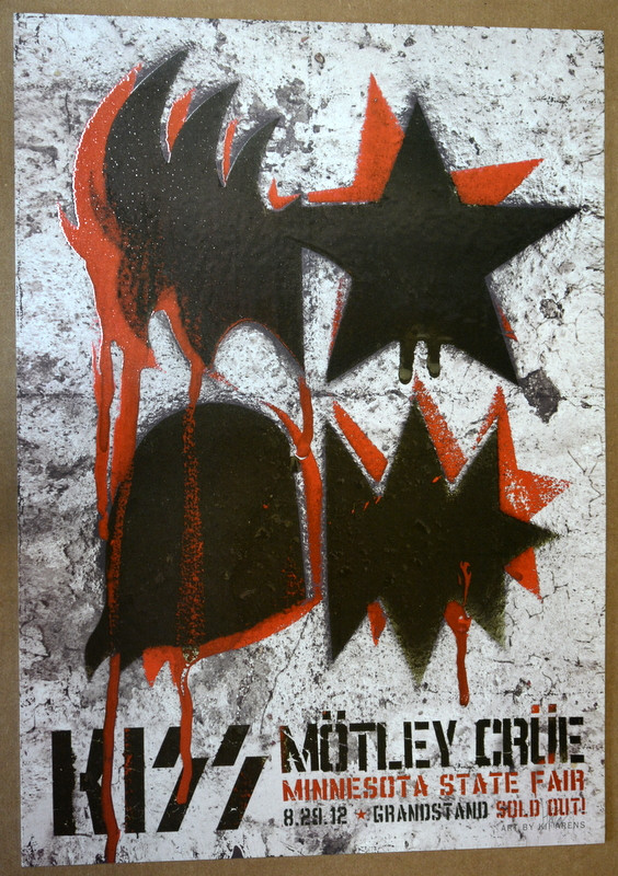 S/N Kiss & Motley Crue Posters by Rhys Cooper