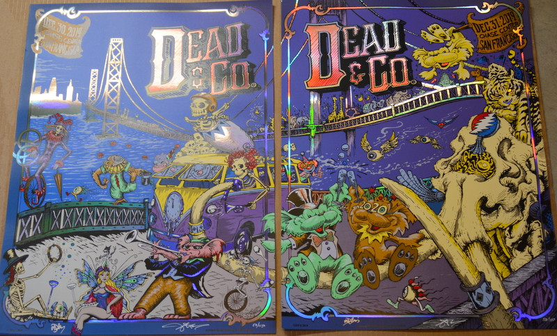 DEAD & COMPANY -2019 - SAN FRANCISCO - 2 POSTER SET
