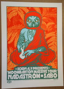 MOOMBAHTON - ARTIST PROOF - 2012 - MASSIVE TOUR POSTER - JERMAINE ROGERS -SCION 