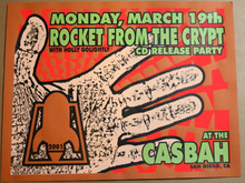 ROCKET FROM THE CRYPT -CASBAH SAN DIEGO - POSTER - LINDSEY KUHN - 2001 - POSTER