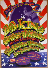 BB KING - 2002 - BLUES FESTIVAL - WASHINGTON - POSTER - RANDY TUTEN