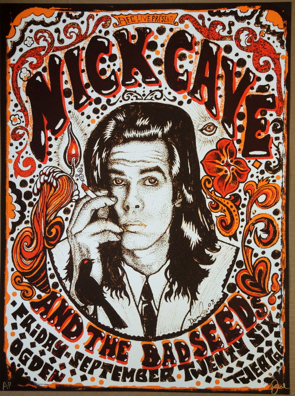 NICK CAVE AND THE BAD SEEDS- 2008 - OGDEN - DENVER - POSTER