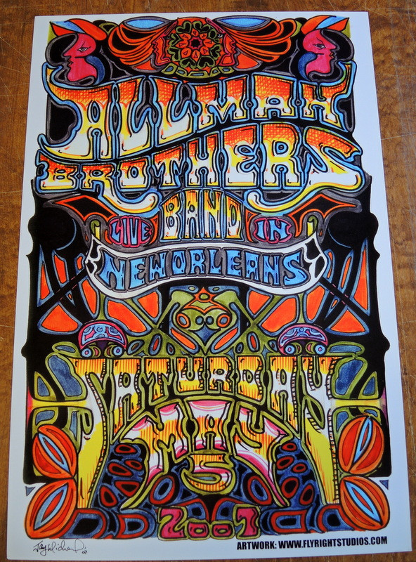 ALLMAN BROTHERS - 2007 - NEW ORLEANS - POSTER - JAY MICHAEL