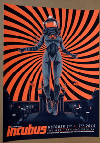 INCUBUS - 2019 - THE MET - PHILADELPHIA - PATRICK CONNAN - TOUR POSTER 