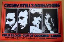 CROSBY - STILLS - NASH - YOUNG - 1968 - WINTERLAND - RANDY TUTEN - POSTER - BG200 -CSNY