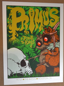PRIMUS - TRIBUTE TO KINGS - 2021 - OPAL - THE BAYOU - HOUSTON - POSTER - JERMAINE ROGERS