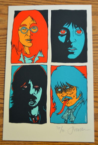 JERMAINE ROGERS- BEATLES - POLLUTED CULTURE #70/75 - MINI PRINT -  SIGNED - POSTER