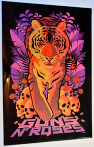  GUNS AND ROSES - BLACK VARIANT #4/8 - WELCOME TO THE JUNGLE - 2021 - TOM WHALEN - POSTER - ARTIST PROOF - ART PRINT