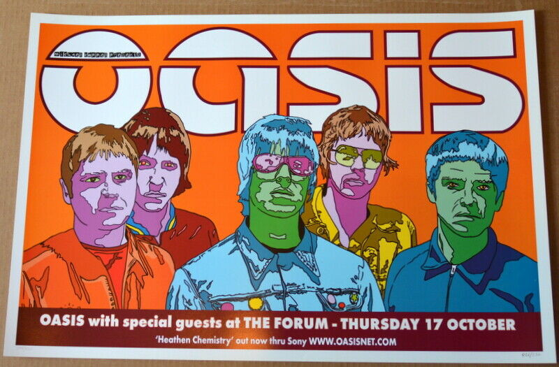 OASIS - 2002 - THE FORUM - MELBOURNE - POSTER - HEATHEN CHEMISTRY