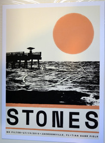 ROLLING STONES - NO FILTER TOUR - 2019 - POSTER - JULY 19 - JACKSONVILLE - TIAA- CHARLIE WATTS