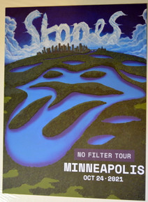 THE ROLLING STONES - NO FILTER TOUR - 2021 - POSTER - OCT 24 - MINNEAPOLIS - KEITH RICHARDS