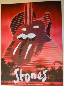 THE ROLLING STONES - NO FILTER TOUR - 2021 - POSTER - NOV 23 - FLORIDA - HOLLYWOOD HARD ROCK - KEITH RICHARDS