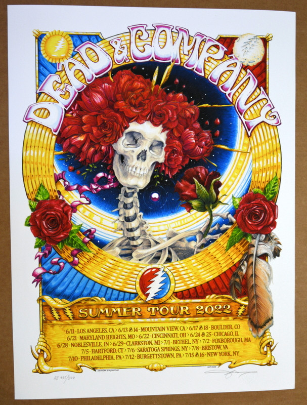 DEAD AND COMPANY - TOUR 2022 - BERTHA - AJ MASTHAY - POSTER