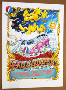  DEAD AND COMPANY - TOUR 2022 - VIP POSTER- AJ MASTHAY - ARTIST EDITION