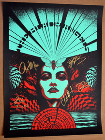 THE BLACK ANGELS - 2022 - AUSTIN - BAND SIGNED - LEVITATION SESSIONS - POSTER - 