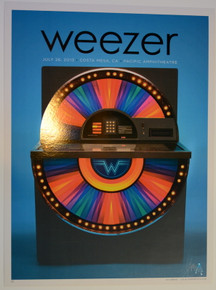 WEEZER - 2013 - COSTA MESA - KII ARENS - POSTER - PACIFIC AMPHITHERTRE