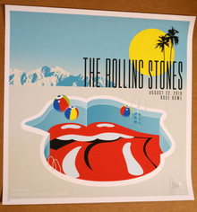 THE ROLLING STONES - 2019 - VIP POSTER - ROSE BOWL - KII ARENS  - RICHARDS - 