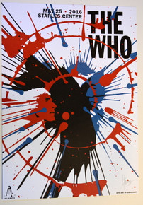  THE WHO - 2016 - STAPLES CENTER - LOS ANGELES - KII ARENS - TOWNSEND - DALTRY - POSTER