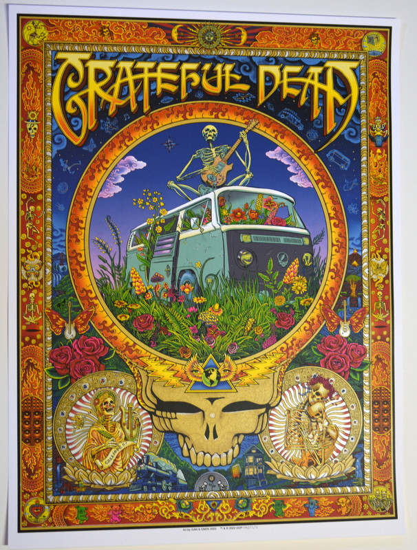 GRATEFUL DEAD - EMEK - ART PRINT - LIMITED EDITION - POSTER