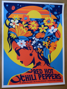 RED HOT CHILI PEPPERS - 2023 - VANCOUVER - DAN STILES - POSTER - BC PLACE