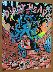 DIRTY HEADS - FOIL VARIANT - RARE - 2023 - LOS COLONIAS - COLORADO - POSTER - MOONLIGHT SPEED