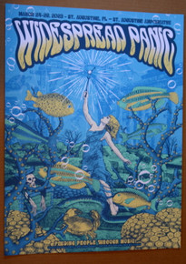  WIDESPREAD PANIC - 2023 - ST. AUGUSTINE -TOUR POSTER - TORTUGA DESIGN - MINT