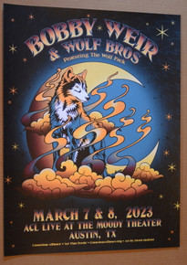 BOBBY WEIR - WOLF BROS - 2023 - AUSTIN CITY LIMITS - MOODY THEATER - TOUR POSTER