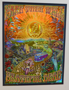 GRATEFUL DEAD - FARE THEE WELL - FOIL - 2015 - CELEBRATION OF 50 YEARS - CHICAGO - SANTA CLARA - POSTER - 