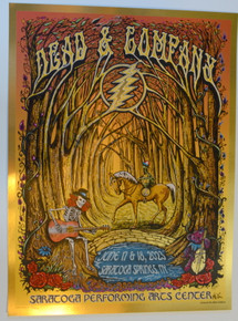 DEAD AND COMPANY - 2023 - SARATOGA SPRINGS - FOIL POSTER-WEIR - MAYER