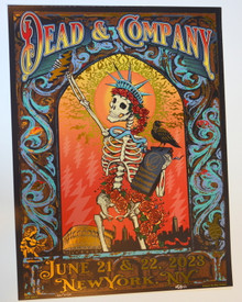 DEAD AND COMPANY - 2023 - CITI FIELD - FOIL POSTER- WEIR - MAYER