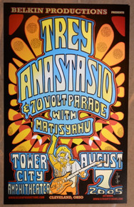 TREY ANASTASIO -2005 - TOWER CITY - CLEVELAND - PHISH - MATISYAHU - POSTER