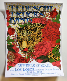 Tedeschi Trucks Band - 2022 - Daily's Place Amphitheatre - Jacksonville, FL - #XX/37 - Artist Edition Poster