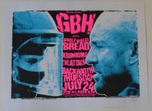 GBH PUNK - AGAINST ME - THE ATTACK 2006 POSTER - STAINBOY - GREG REINEL - POSTER