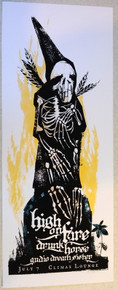 HIGH ON FIRE - 2003 - #2/72 - CLIMAX LOUNGE - DENVER - JAY VOLLMAR - SILK SCREEN POSTER