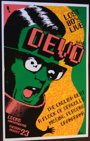 DEVO / ENGLISH BEAT - 2005- COORS AMPHITHEATRE - DENVER - JAY VOLLMAR - SILK SCREEN POSTER