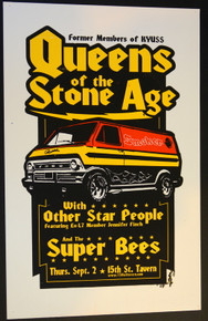 QUEENS OF THE STONE AGE  - 1999 - 15TH STREET TAVERN - DENVER - JAY VOLLMAR - SILK SCREEN POSTER