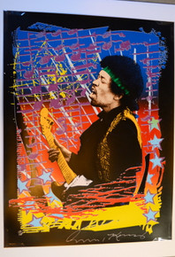 JIMI HENDRIX - 1992 - JIM "TAZ" EVANS - QUALITY SILKSCREEN ART PRINT -