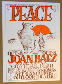 GRATEFUL DEAD - JOAN BAEZ - 1970 - MT TAMALPAIS THEATER - KELLEY - MOUSE - WINNIE