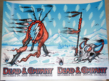 DEAD COMPANY - UNCUT - WHITE ICE - 2015 - #20/60 - 1ST BANK CENTER - POSTER MINT