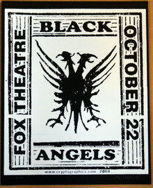 BLACK ANGELS - 2008 - FOX THEATRE - BOULDER - POSTER - JEFF HOLLAND