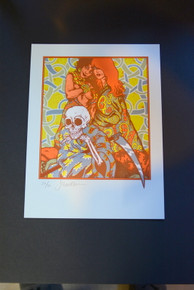 JERMAINE ROGERS - JOHNNY BLUE SKIES - #20/50 - MINI PRINT / HANDBILL - ORIGINAL PRINT