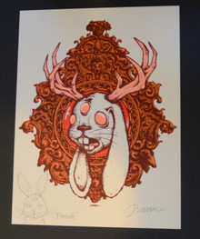 JERMAINE ROGERS - EMBELLISHED - OPAL PAPER - "FREAK" - MINI PRINT / HANDBILL - ORIGINAL PRINT