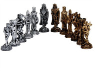 Dal Rossi Medieval Pewter Chess Pieces