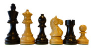 Rex Noir Expert 85mm Ebony/Boxwood Chess Pieces Only