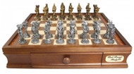 Dal Rossi Medieval Pewter Chess Set