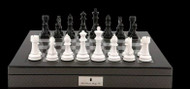 Dal Rossi 105mm White/Black Colour Chess Pieces ONLY