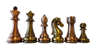 Dal Rossi 105mm Bronze/Copper Colour Chess Pieces